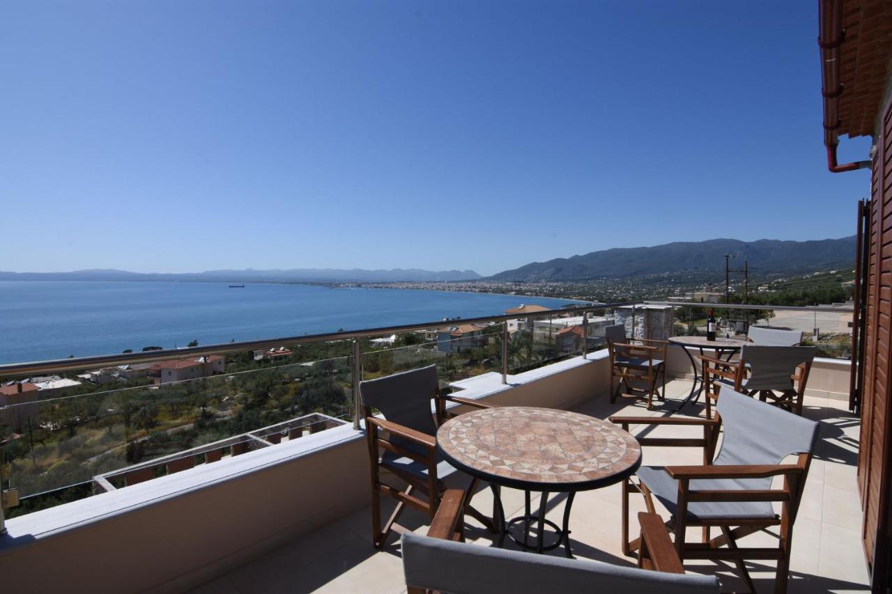 Villa Dafni - Infinite Sea Vistas With Private Pool Kalamata Exterior foto